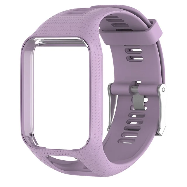 purple Спортивный силиконовый ремешок для TomTom 2 3 часы серии ремешок сменный Браслет для часов Ремешок для TomTom Runner 2 3 gps часы - Цвет ремешка: purple
