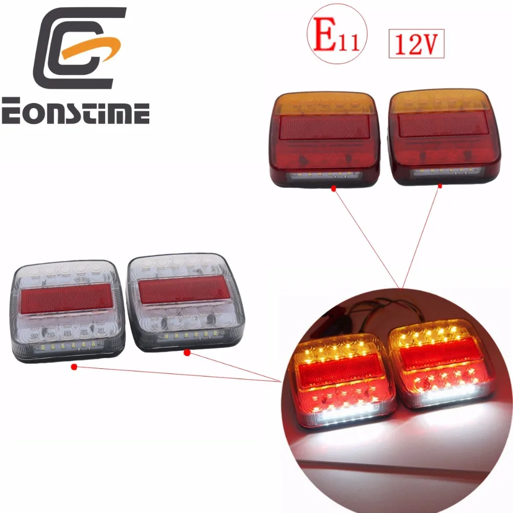 Eonstime 2 шт. 12V грузовик с прицепом 26LED хвост светильник задняя задние фонари сигнала