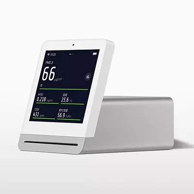 white Xiaomi Clear Grass Air Detector 3,1 'ips сенсорный экран PM 2,5 комплексный внутренний наружный детектор воздуха с приложением Mijia - Цвет: white