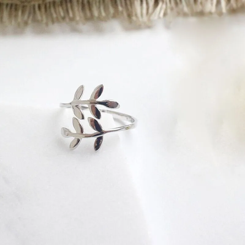 Оптовая Продажа 925 серебро женщины хвост кольцо подарок модные простые Глянцевая