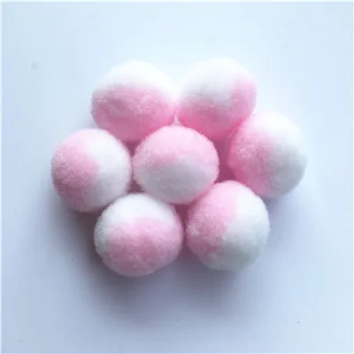 Градиент Цвет помпонами 15 мм 20 мм Игла DIY рукоделие мини Pom с меховым помпоном для ручной работы аксессуары DIY рукоделия 20g - Цвет: C16C13