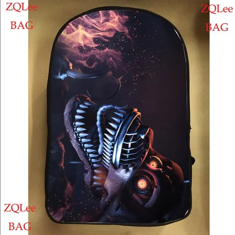 13 дюймовый рюкзак для игры аниме двухслойные школьные сумки детей 3 Freddy Chica Foxy Bonnie