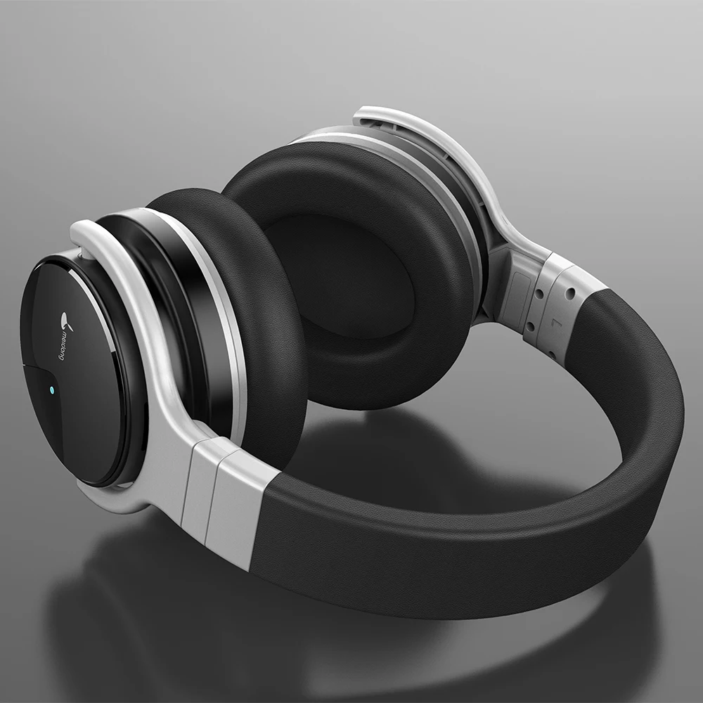 Meidong E7B Bluetooth наушники активного Шум шумоподавления наушники Беспроводной гарнитура может достигать 30 часов Накладные наушники с микрофоном глубокий бас-гитара