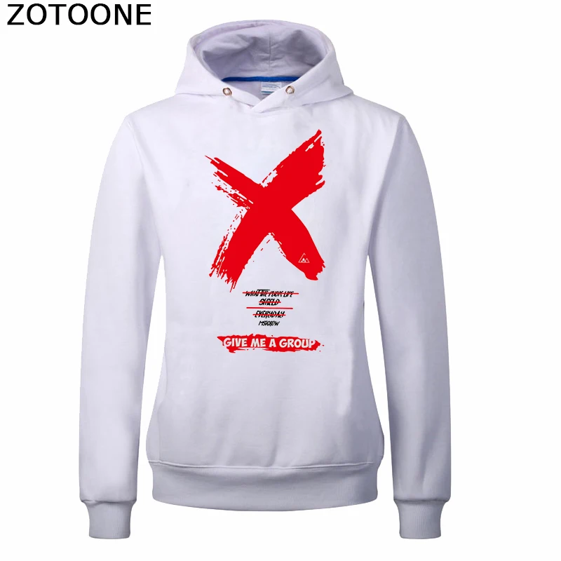ZOTOONE дайте мне группы железа на патчи для одежды теплопередачи для одежды для свитшота X Diy украшения приложения E