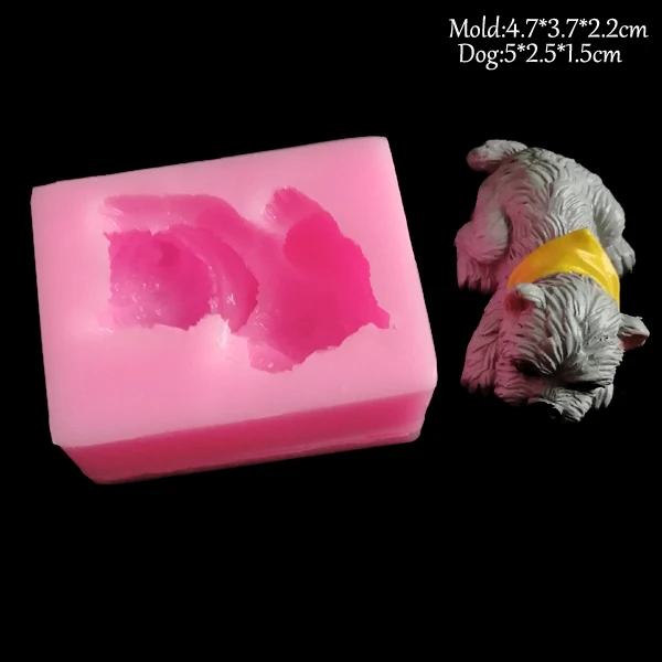 NEW Dogs Silicone Soap Mold Fondant Mould Cake Decorating Tool Cat Butt Corgi Bulldog Chocolate Gumpaste Sugarcraft Mold C339