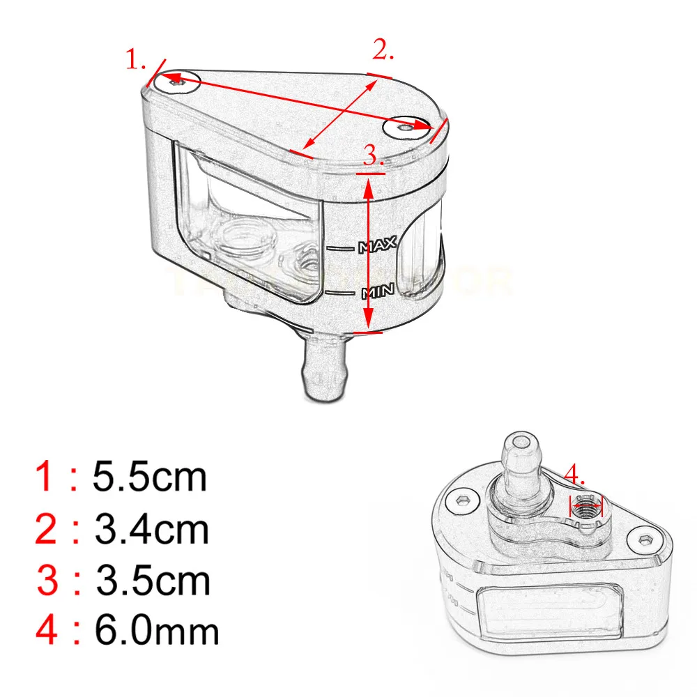 Универсальная мотоциклетная Тормозная жидкость резервуар сцепления бак масло
