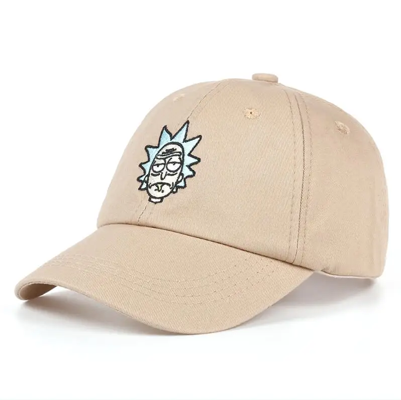 Новинка от Rick and marty, кепка для папы цвета хаки, бейсбольная кепка Crazy Rick, хлопковая бейсболка с вышивкой американского аниме, кепка для любителей аниме, мужская и женская кепка - Цвет: Хаки