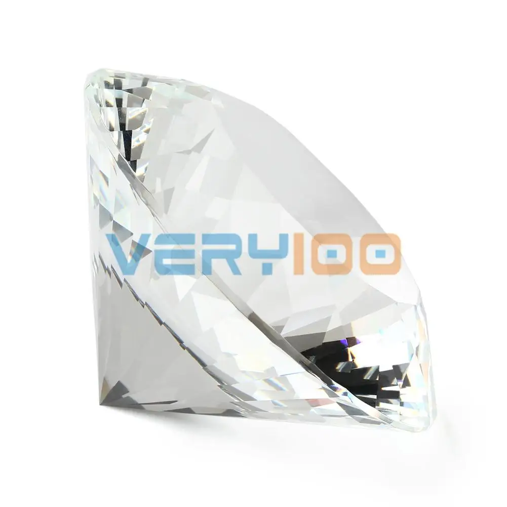 Высокое качество 80 мм прозрачный K9 хрустальный пресс папье ограненное стекло