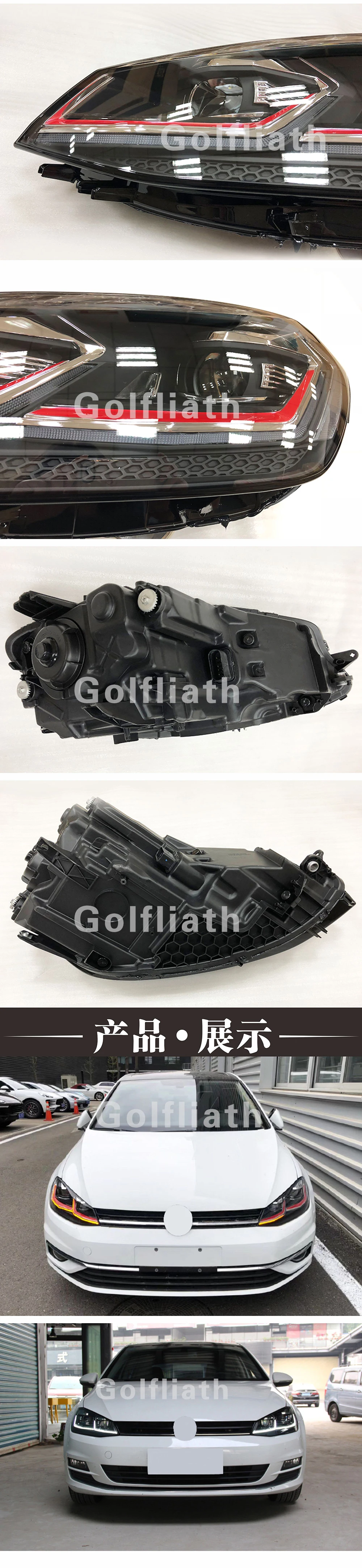Тюнинг автомобильные фары для V-W Golk7 Golf 7 MK7 светодиодные фары DRL ходовые огни Биксеноновые Противотуманные фары ангельские глазки авто