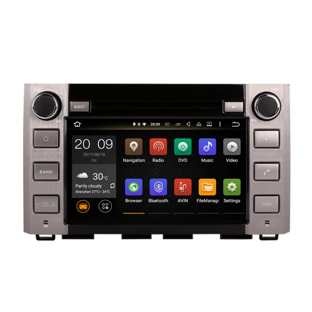 4 ГБ ОЗУ Android 7 1/8 0 автомобильный радиоприемник стерео GPS навигация для Toyota Tundra 2014 DVD