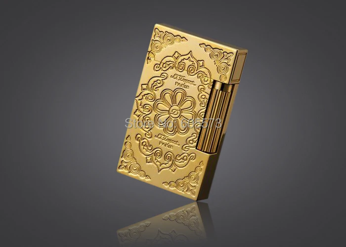S.T Memorial Dupont lighter Bright Sound! New In Box+Gas converter Serial number C152 |