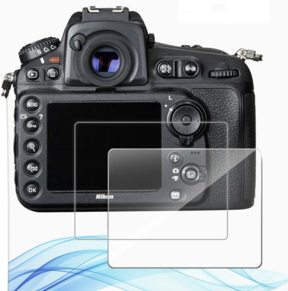 2 упаковки для Nikon D800 D810 D810A D850 0,3 мм 2.5D 9H прозрачная защитная пленка из закаленного стекла для цифровой камеры с защитой от царапин