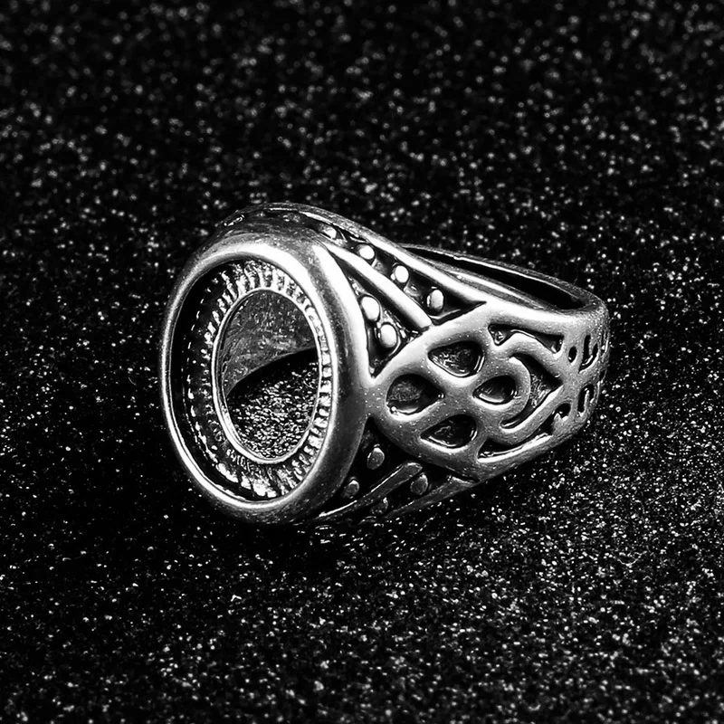 

2019 Electroplating Ancient Ring Blank Base Not Fade 10*12MM DIY Fashion Jewelry Making