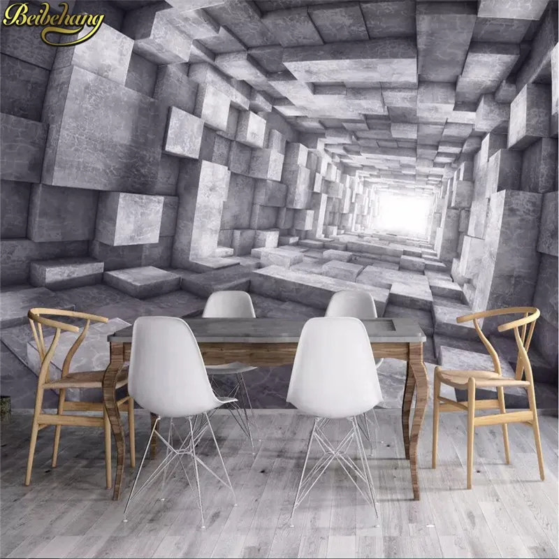 

beibehang Custom wallpaper mural 3D extended space tunnel background wall papel de parede wall papers home decor 3d wallpaper