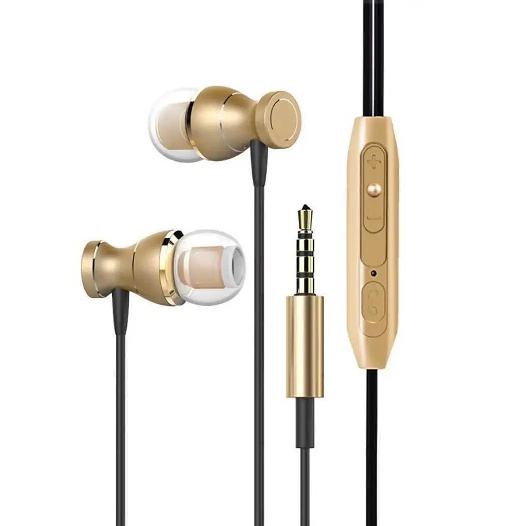 3.5mm Jack Wired Earphone Button Control For Phone Ear Hanging Music Call Function With Microphone Headset Black | Электроника