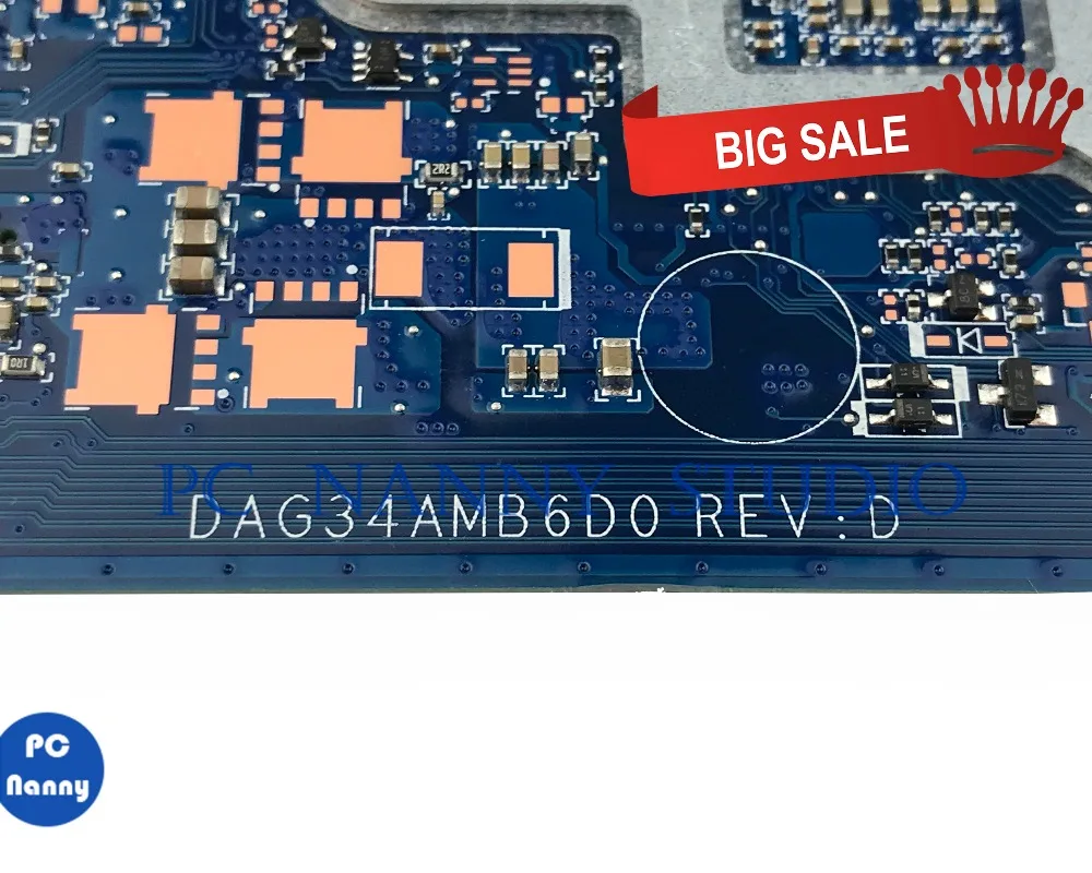 Online PCNANNY FÜR HP Pavilion 15-AU Laptop Motherboard DAG34AMB6D0 901579-001 SR2ZW I3-7100U Getestet