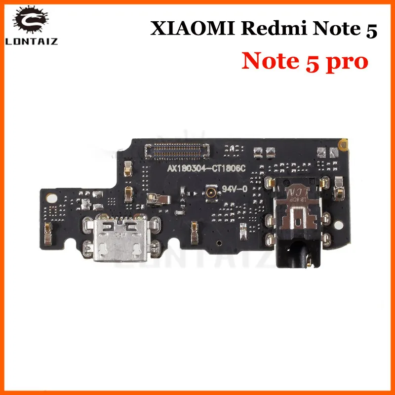 Для Xiaomi Redmi Note 5 pro USB плата с зарядным портом гибкий кабель соединительные части с микрофонным модулем