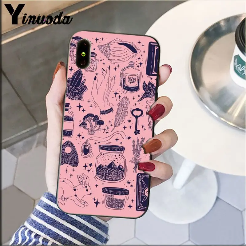 Yinuoda Girly пастельных ведьмы типа сделай сам красивый чехол для телефона Apple iPhone 8 7 6