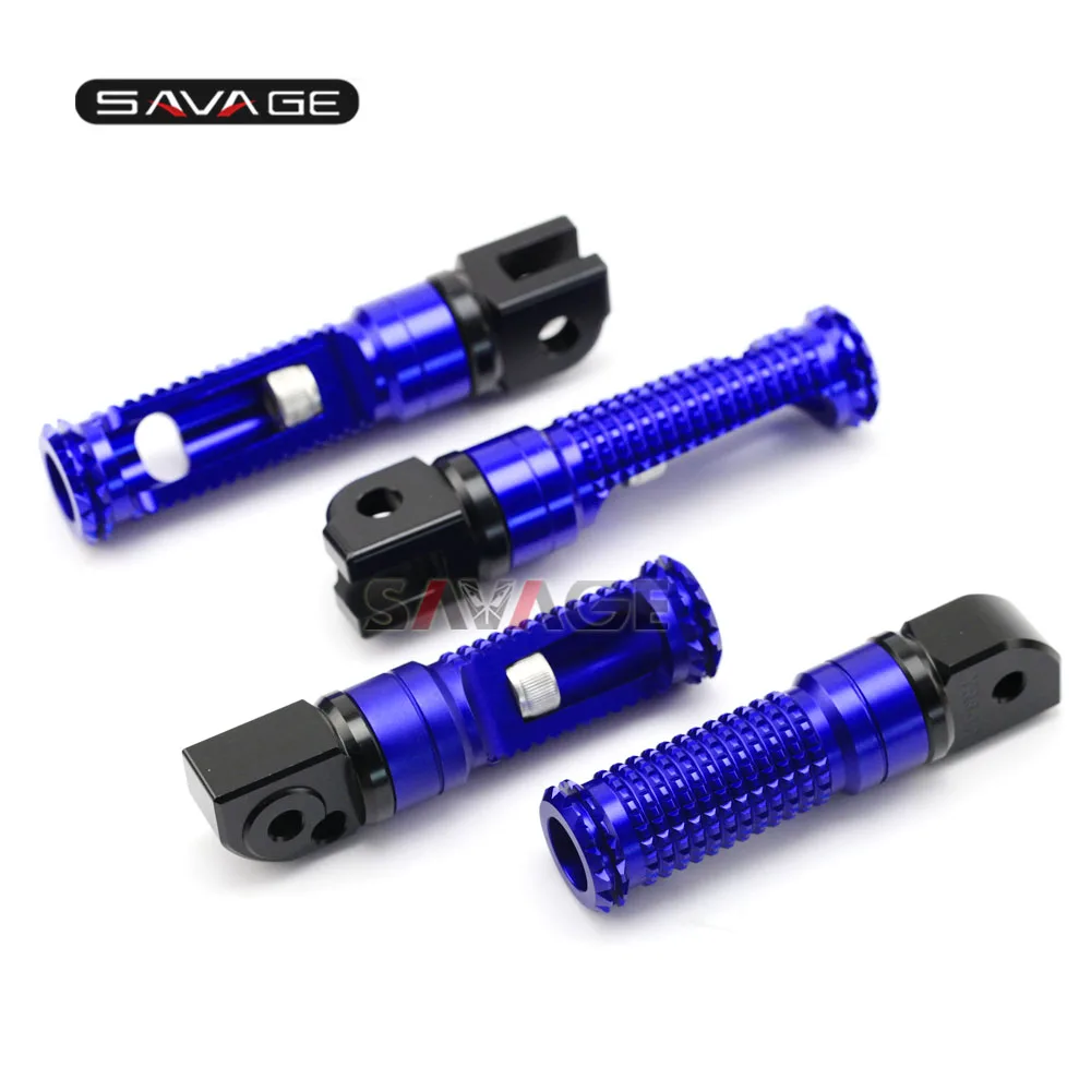 Blue Спереди и сзади подножки адаптеры для YAMAHA MT-10 MT-09 MT-07 MT07 MT09 Tracer XSR900 XSR700 Аксессуары для мотоциклов подножка педали - Цвет: Blue