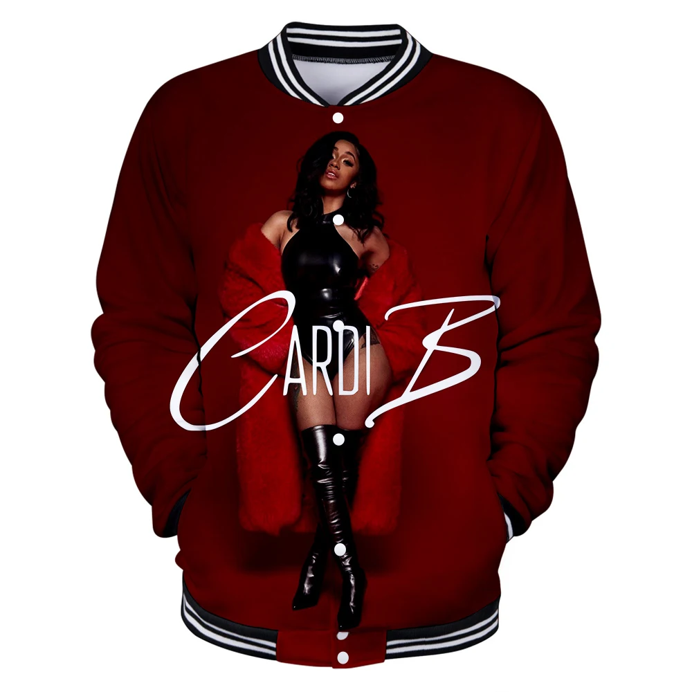 Женская одежда зимняя ветровка Женская бейсбольная куртка Cardi B Harajuku Veste Femme Повседневная Горячая Распродажа Пальто и куртки