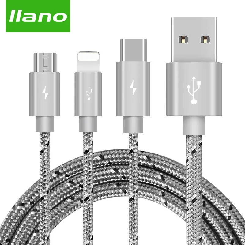 Llano Тип usb C кабель type-c функцией быстрой зарядки type-C для передачи данных Шнур