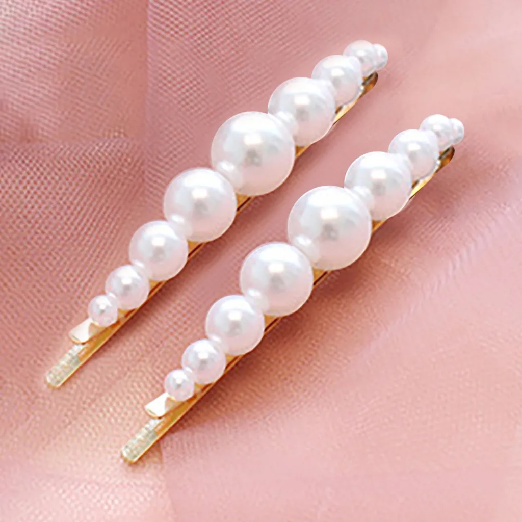Женские милые жемчужные заколки для волос женские из бисера ежедневного