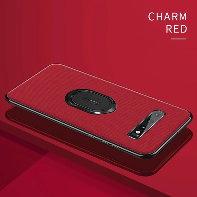 Для samsung Galaxy S10 Plus чехол, Кожаная подставка с магнитным кольцом, держатель, чехол для телефона s для samsung S10 Plus Note 10 Plus, задняя крышка