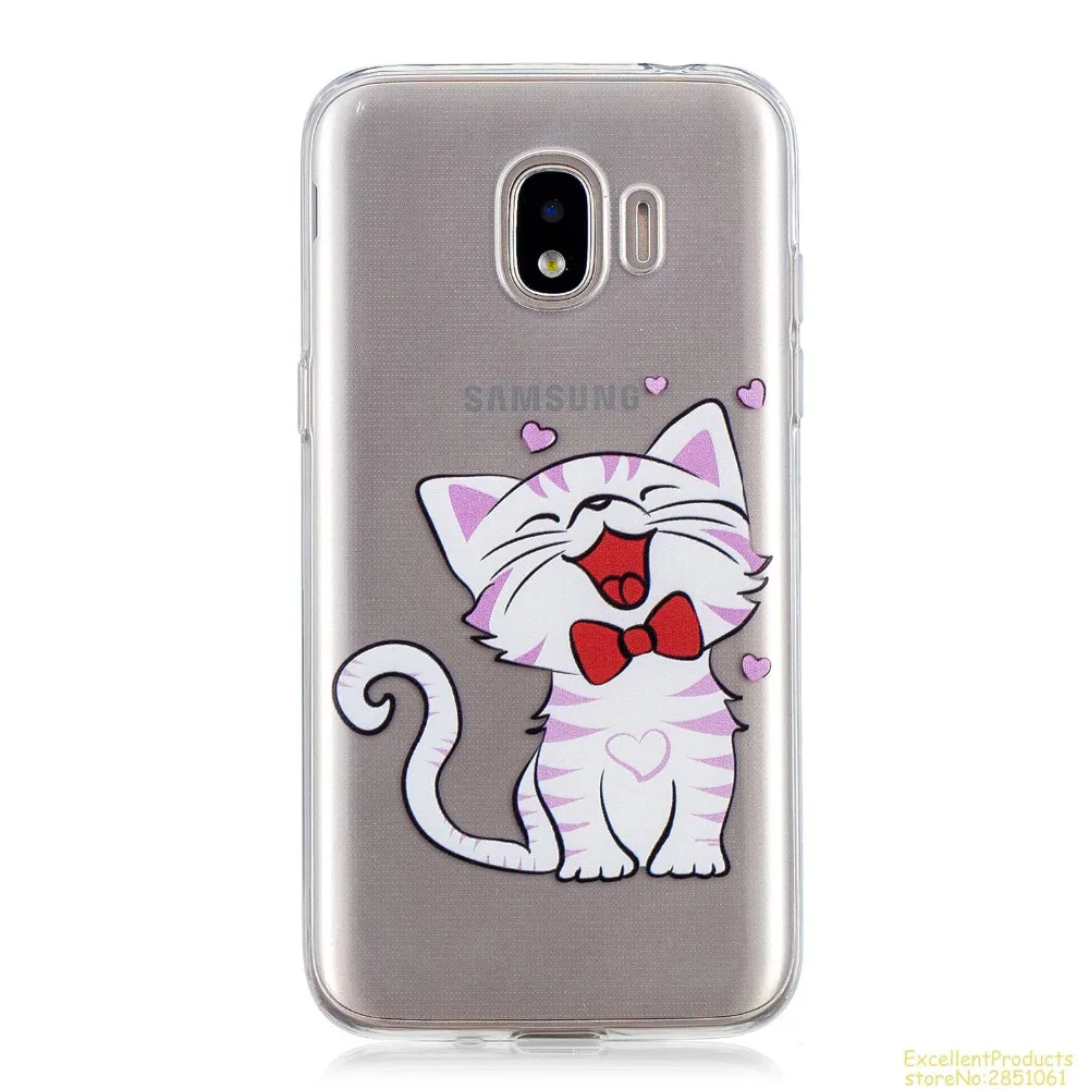 Силиконовый чехол для телефона samsung J2 PRO 2018 fundas hoesje Красивый Веселый мультяшный