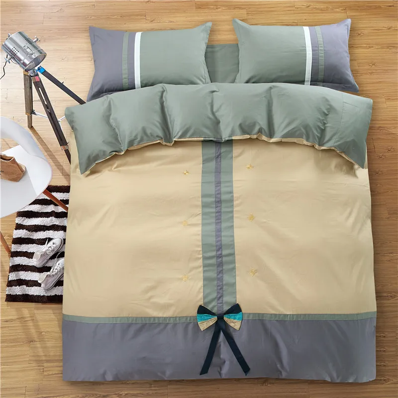 4 шт. роскошные комплекты постельного белья принцессы двуспальный размер