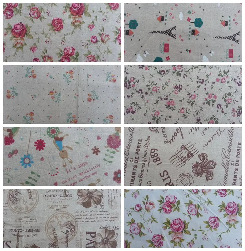 Ткань из льна и хлопка для скрапбукинга|cotton fabric patchwork|fabric patchworkcotton |