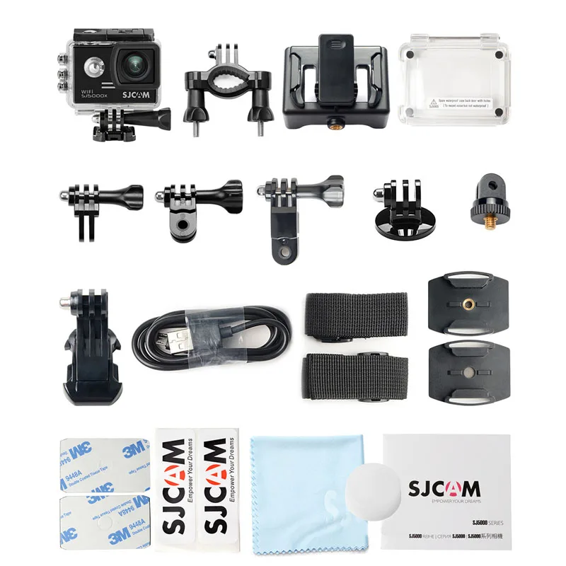 Экшн камера SJCAM SJ5000X Elite 4K WiFi Sports DV Gyro 2 0 дюймовый ЖК экран NTK96660 для дайвинга 30 м