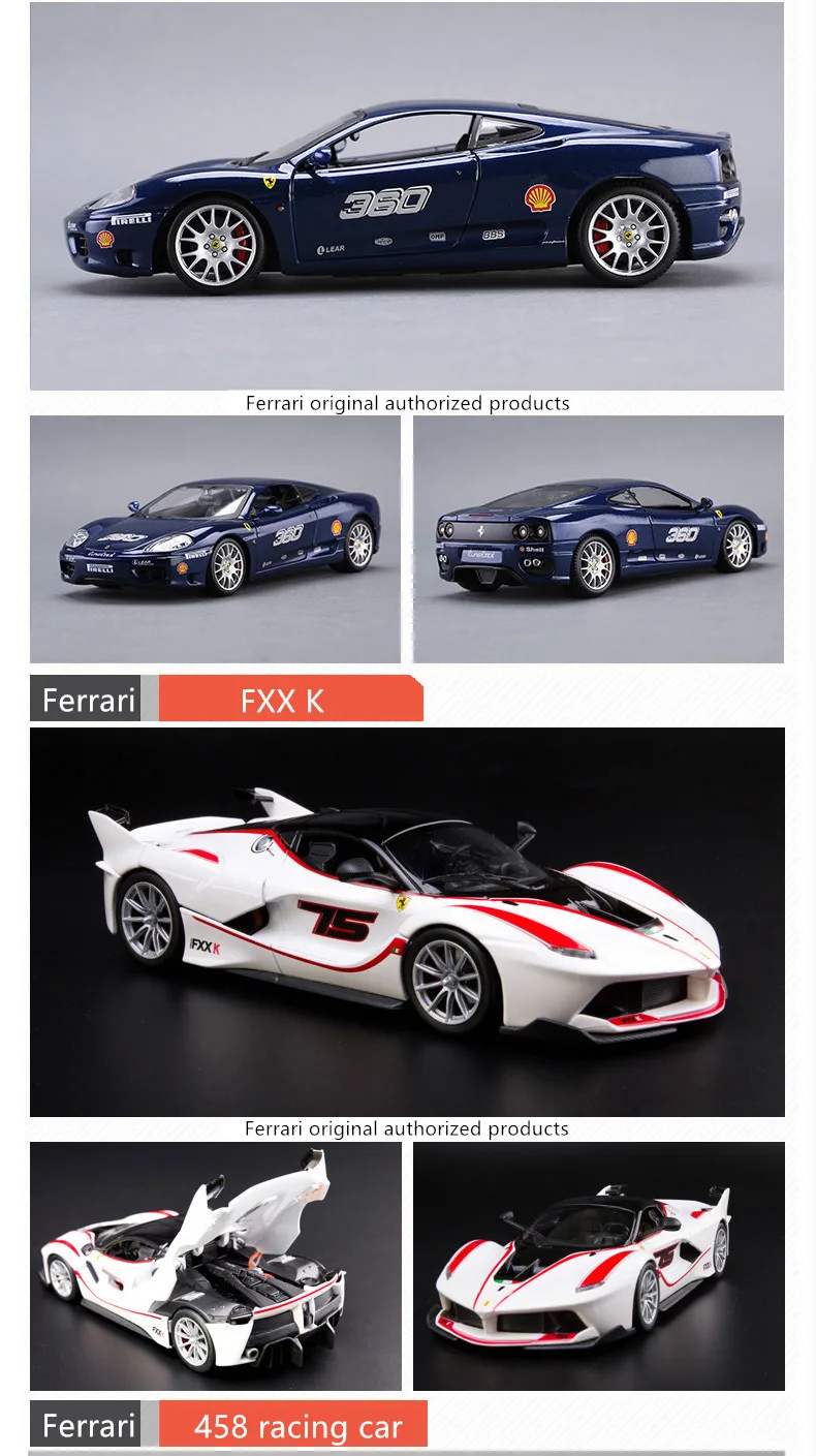 Bburago 1:24 Ferrari TESTAR коллекция производитель авторизованный имитационный сплав модель автомобиля ремесла украшение Коллекция игрушек инструменты