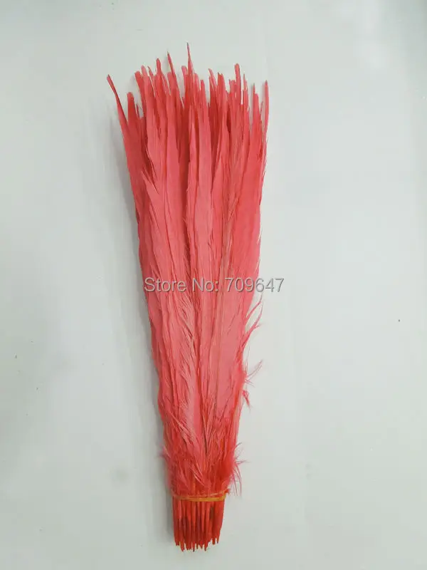 

Red Ringneck Pheasant Tail Feathers,50Pieces/lot-40-45cm long Ombre Chicken Plumes,Costumes,Mask Headdress Decoration,