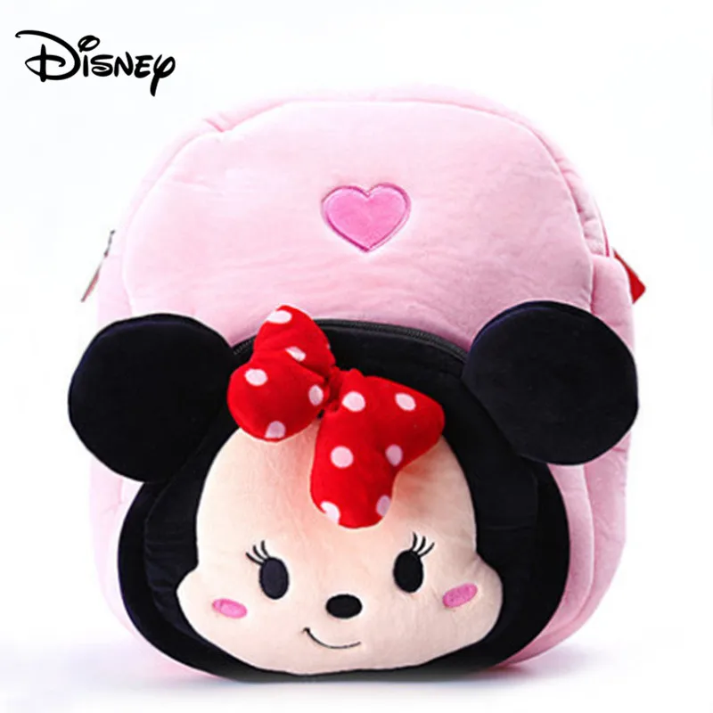 Милые Мультяшные плюшевые игрушки Disney рюкзак с Микки Маусом Минни Винни-пухом