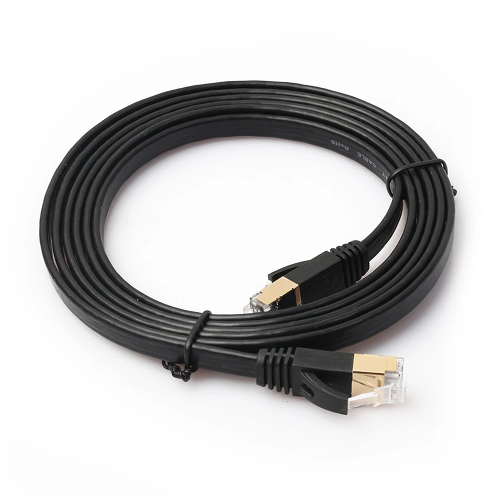 1 шт. SSTP RJ45 10 Гбит/с Интернет плоский соединительный кабель высокая скорость 8 м Cat 7