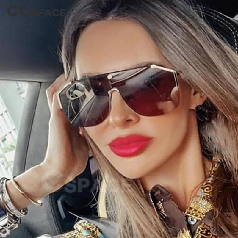 Мужские и женские очки люкс с одним объективом солнцезащитные модные
