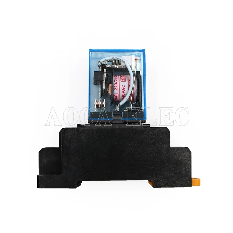 OMRON HH52P MY2NJ Relay Coil General DPDT Micro Mini Electromagnetic Relay Switch with Socket Base LED AC 110V 220V DC 12V 24V