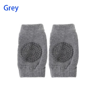 Light Grey 1 пара, детские гетры для ухода за ребенком детские наколенники, Нескользящие, силиконовые, гелевые, для безопасности Ползания, для тренировок, для детей, налокотники, дышащие - Цвет: Light Grey