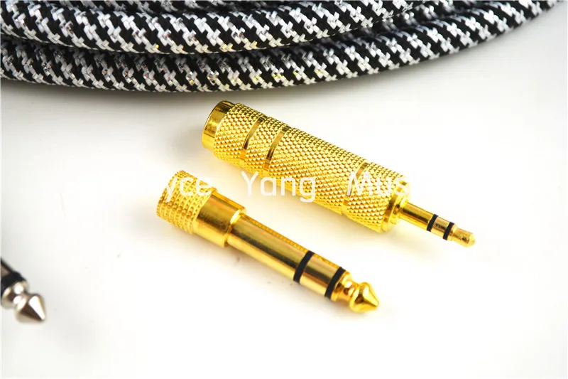 20 футов Электрический гитарный кабель усилитель свинцового шнура аудио