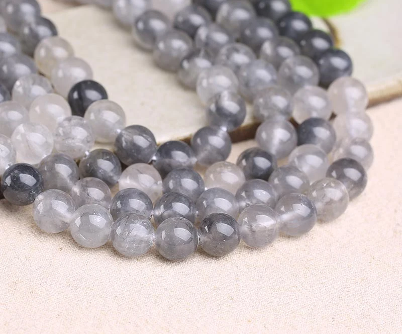 Ожерелье и серьги STENYA из натурального камня с шариками кристаллами стекла