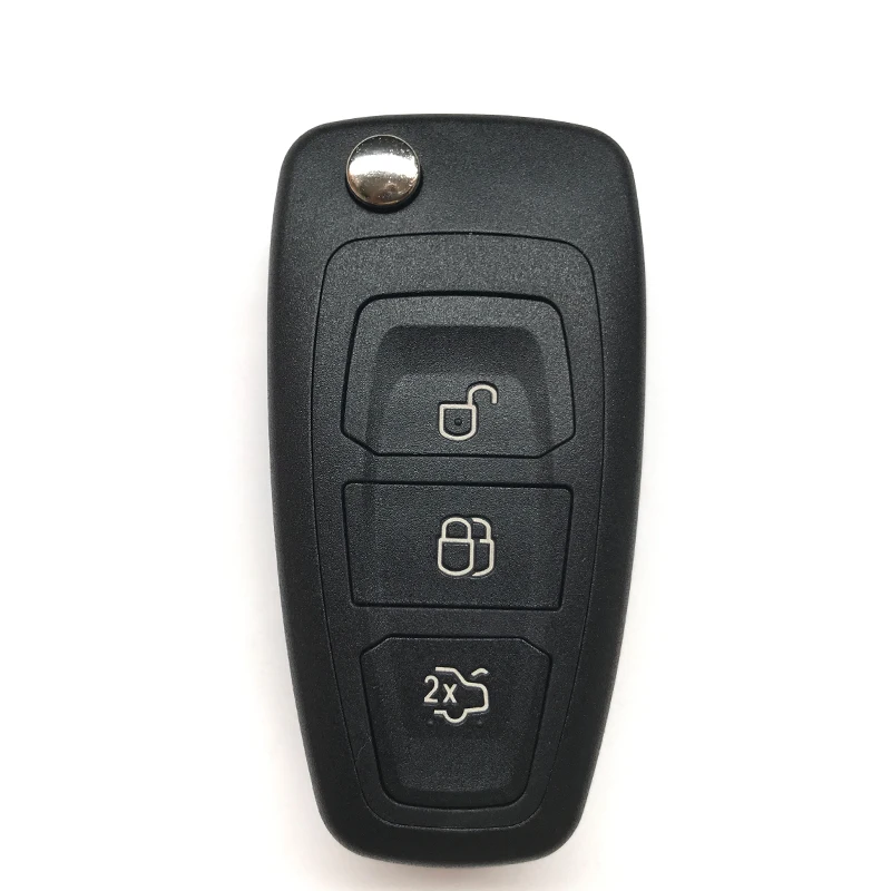 3 кнопки дистанционного ключа оболочки fob для Ford Focus 3 Fiesta подключения mondeo c max Чехол для автомобильного смарт-ключа чехол складной флип ключ корпус