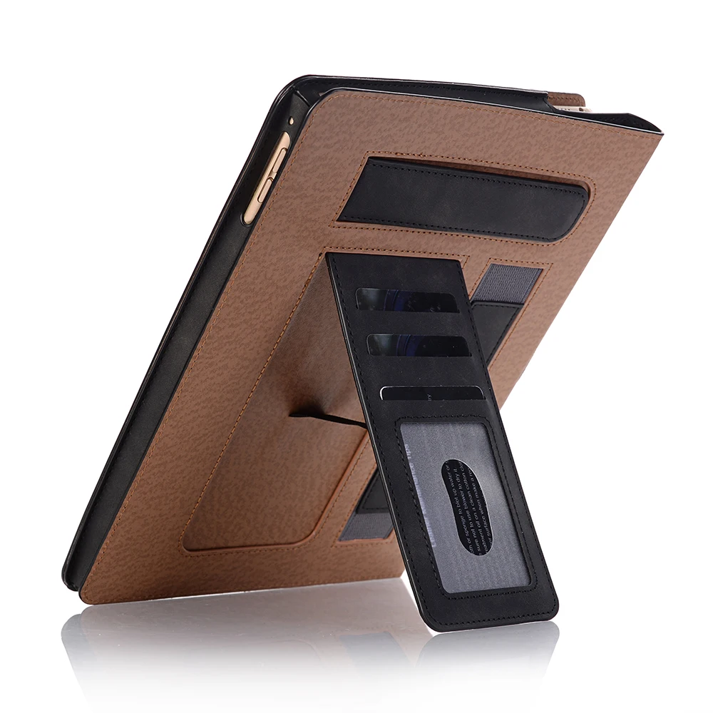 Для iPad 5th 6th чехол для iPad Air 1 Air 2 9,7 дюймов Синтетическая кожа смарт-чехол подставка держатель ручки для карточек ручной ремень