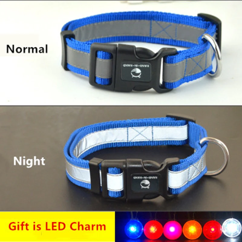 Нейлоновый ошейник для собак 2 0 см 5 3 цвета|dog collar reflective|nylon dog collarpuppy |