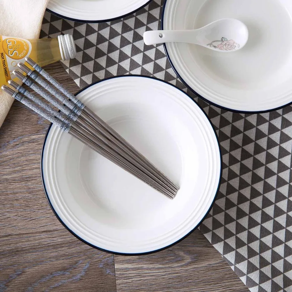 8 дюймов креативная спиральная керамическая тарелка круглая для супа ГЛУБОКАЯ