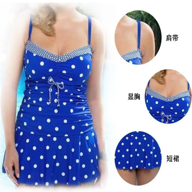 2019 купальник женский бикини юбка плюс размер винтажный Ретро купальный костюм в