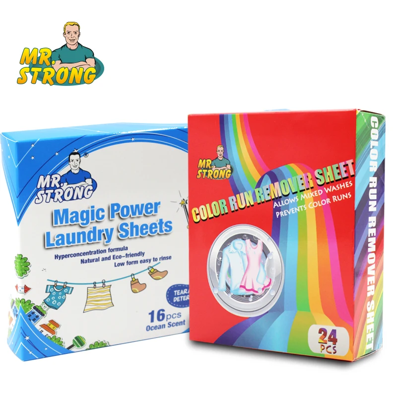 Супер концентрированные листы для стирки 2 коробки/комплект цветная выемка листа