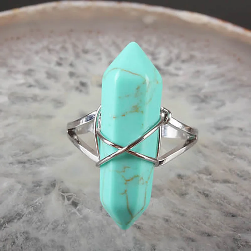 Лидер продаж 2016 нестандартные кварцевые кольца с кристаллами из чистого