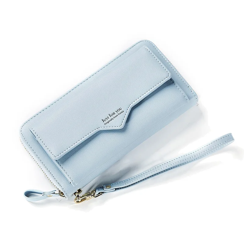 Женский кошелек Femal Wristlet для мобильного телефона вечеринки фиолетовый Cuzdan Carteira