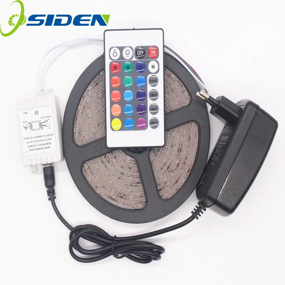 Светодиодная лента OSIDEN rgb светильник 5 м/компл. smd5050 smd2835 Fita 24 клавишный ИК пульт