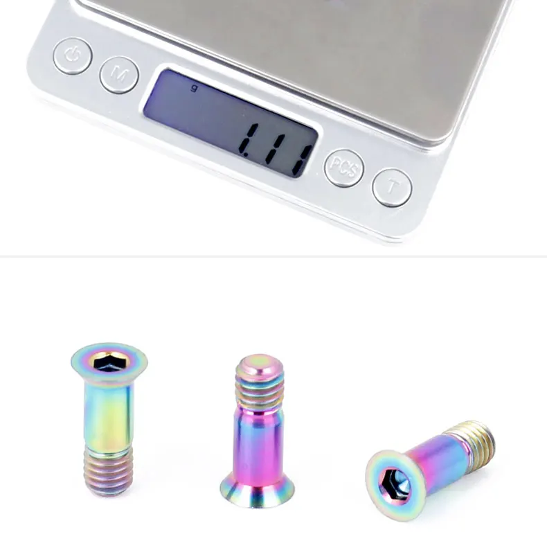 Deemount, 2 шт./лот, титановые болты M5* 14,2 мм, с шестигранной головкой, для велосипеда, задний переключатель, Jocky, колесо, шкив, крепление, велосипед, Ti винты